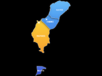 不同区域的渐变地图map [地理坐标,地图]