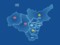 市县区地图下钻（乡镇） [地理坐标,图形组件]