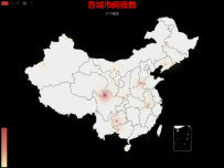 各城市间夜数 [地理坐标,热力图,散点图]