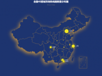 全国数据请求量 [地理坐标,地图,散点图]