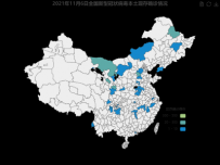 2021年10月26日全国新型冠状病毒本土现存确诊情况 [地图]