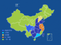 一带一路五大经济区下钻 [地理坐标,图形组件,地图]