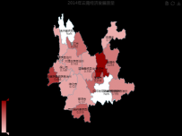 2014年云南经济发展质量 [地图]