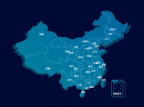 平面全国地图、同步拖动、地图渐变 [柱状图]